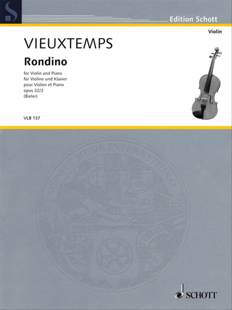 Rondino, Op. 32, No. 2 Rondino, Op. 32, No. 2 Violin Solo scores gallery preview page 1