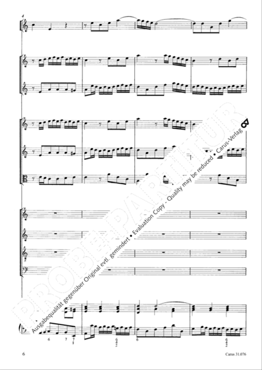 The heavens are telling the Father's glory (Die Himmel erzahlen die Ehre Gottes) 4-Part scores gallery preview page 7