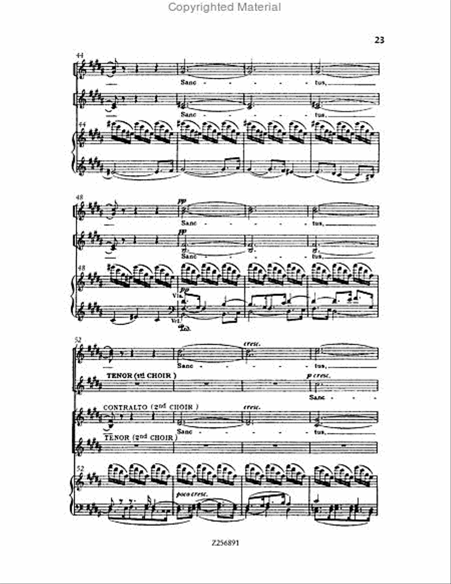 Te Deum, H 118 Choir scores gallery preview page 23