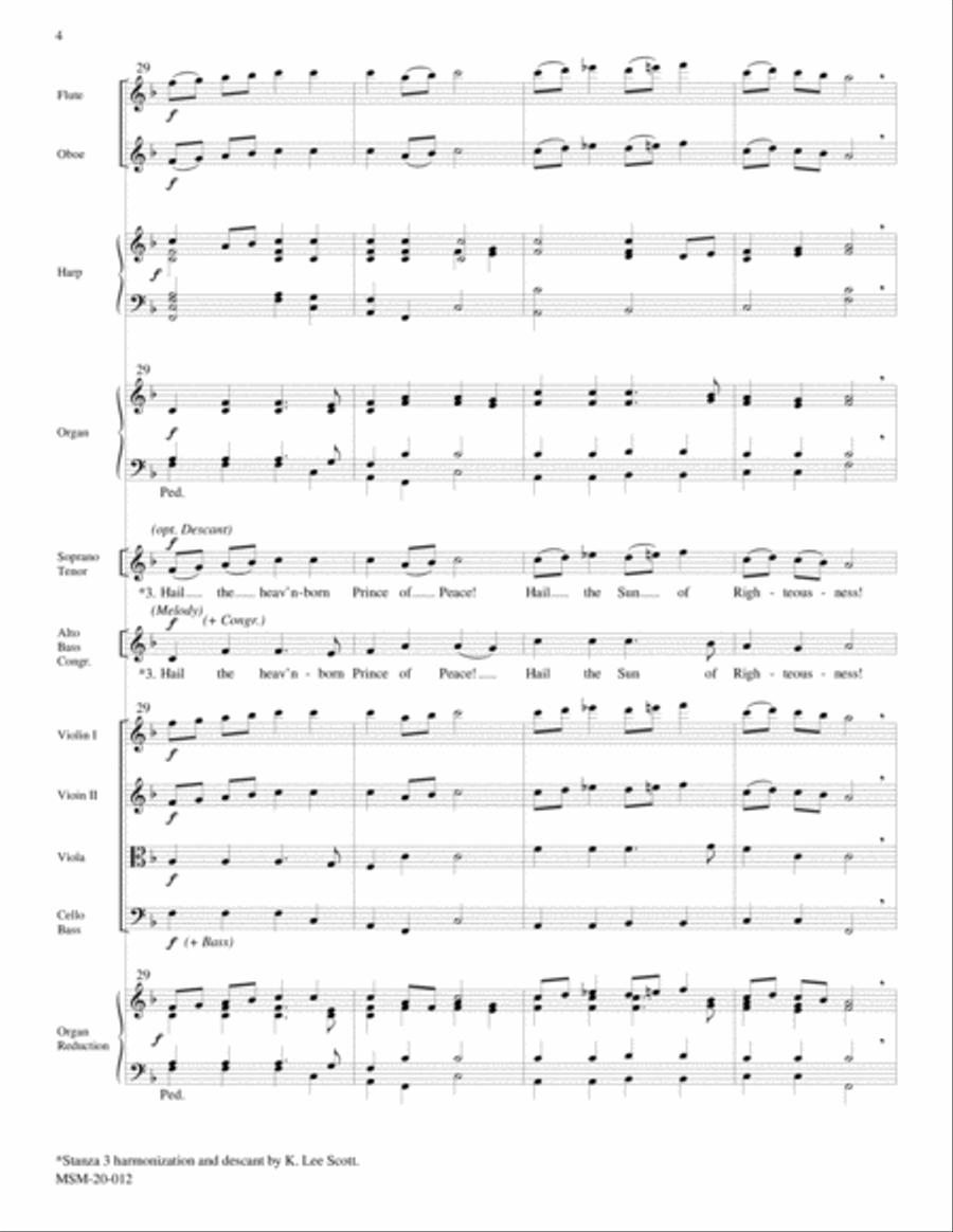 Hark! The Herald Angels Sing Choir scores gallery preview page 4