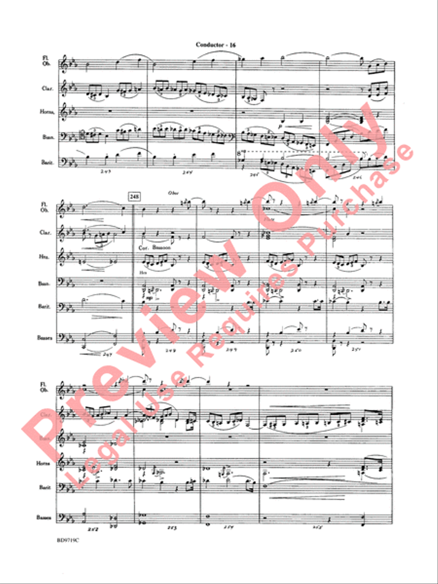 Manzoni Requiem (Excerpts) Concert Band scores gallery preview page 18