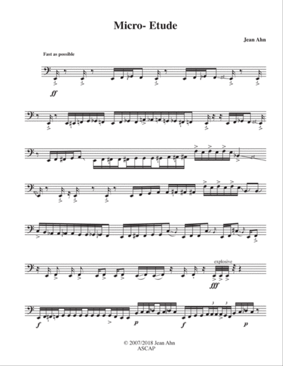 Micro-Etude for Trombone Trombone Solo scores gallery preview page 3