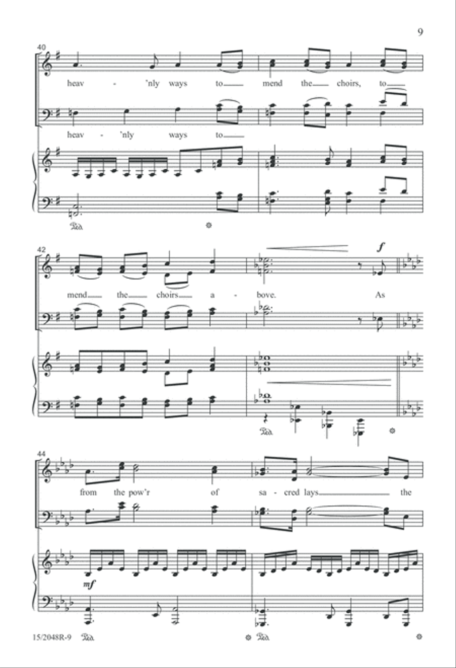 And Music Shall Untune the Sky 4-Part scores gallery preview page 9