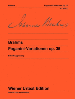 Book cover for Paganini Variations, Op. 35