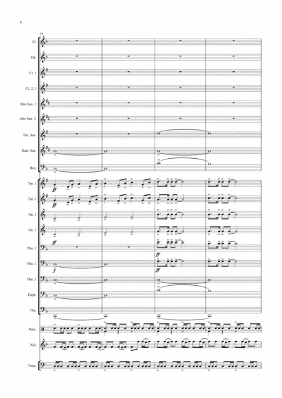 A Tribute to James Swearingen Concert Band scores gallery preview page 6