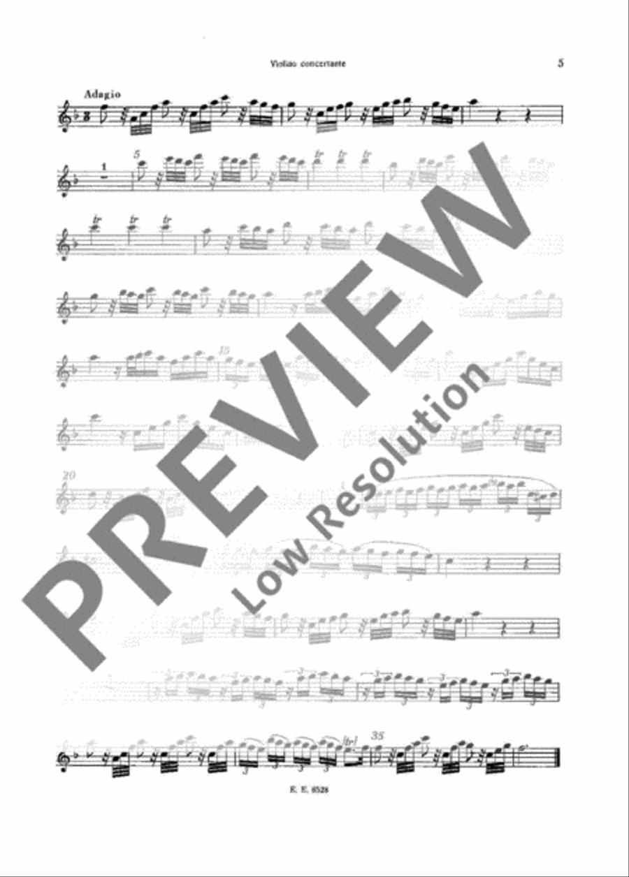 Concerto F Major Violin scores gallery preview page 6