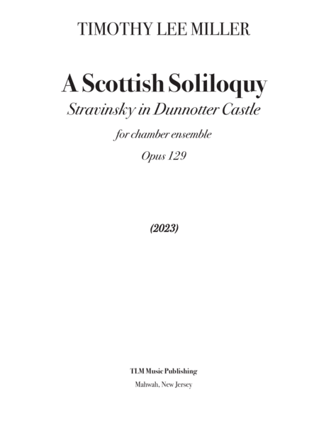 A Scottish Soliloquy: Stravinsky in Dunnotter Castle image number null