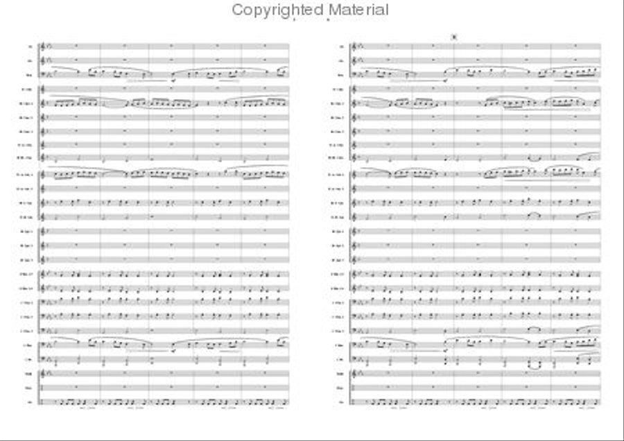 Down by the Salley Gardens Concert Band scores gallery preview page 3