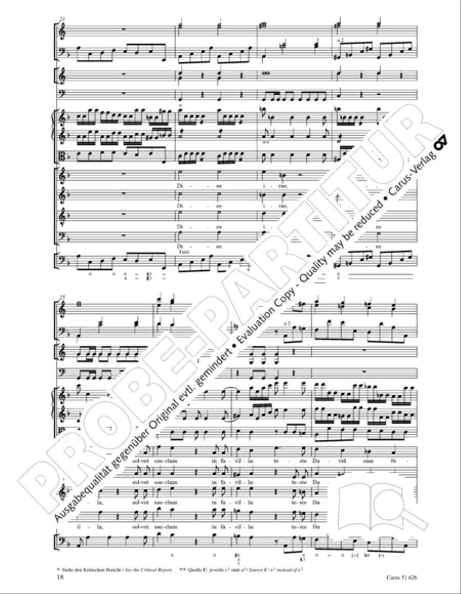 Missa longa in C major (Missa longa in C) 4-Part scores gallery preview page 30
