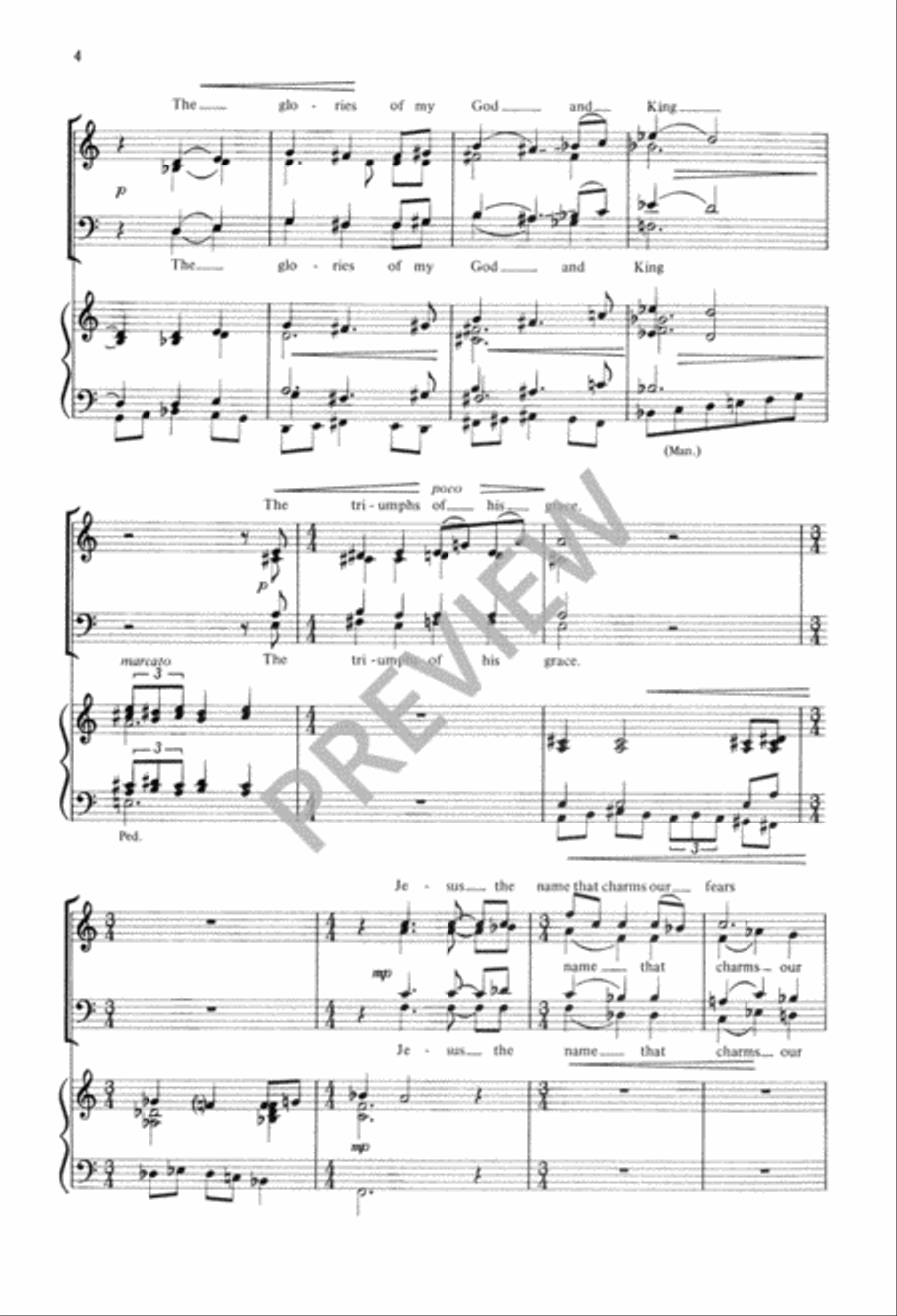 O for a Thousand Tongues to SIng 4-Part scores gallery preview page 5