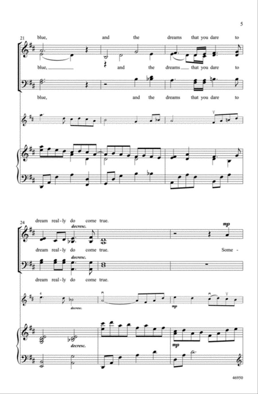 Over the Rainbow Choir scores gallery preview page 4