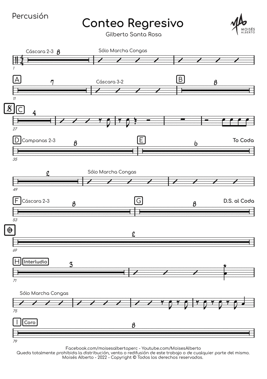 Conteo Regresivo Conteo Regresivo Percussion Ensemble scores gallery preview page 1