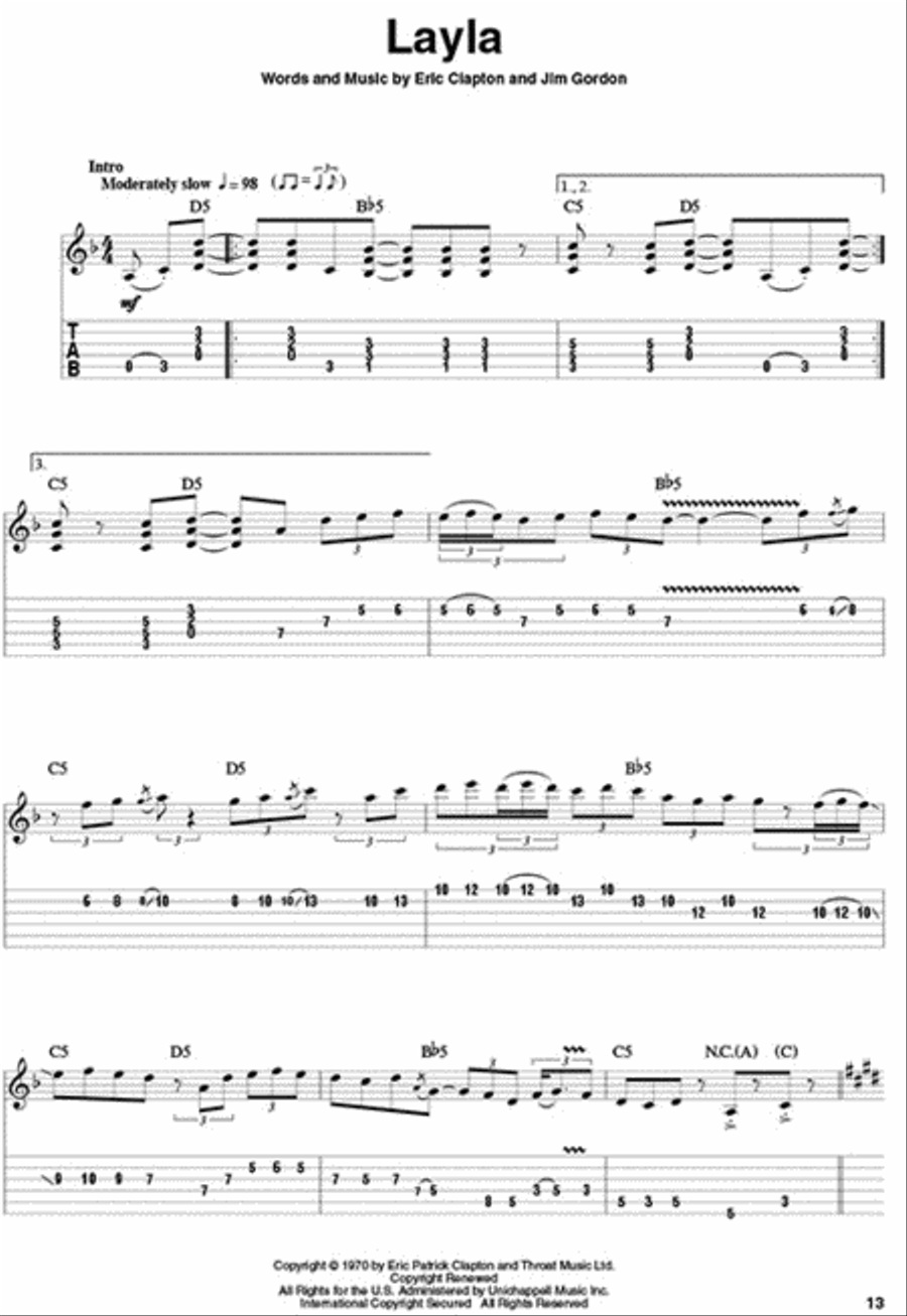 Eric Clapton – From the Album Unplugged Electric Guitar scores gallery preview page 4