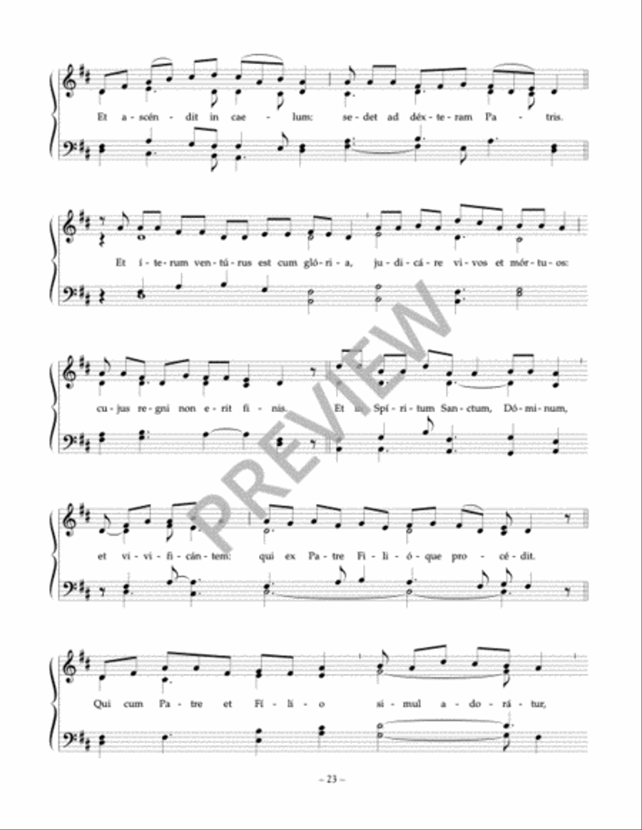 Latin Gregorian Chant Mass Accompaniment Mass scores gallery preview page 16