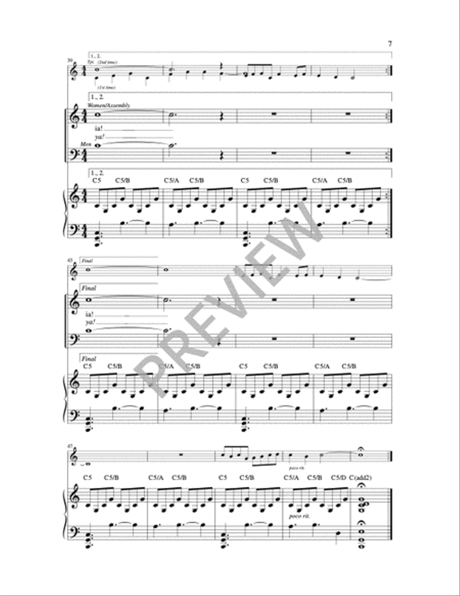 Easter Alleluia Easter Alleluia 2-Part scores gallery preview page 9