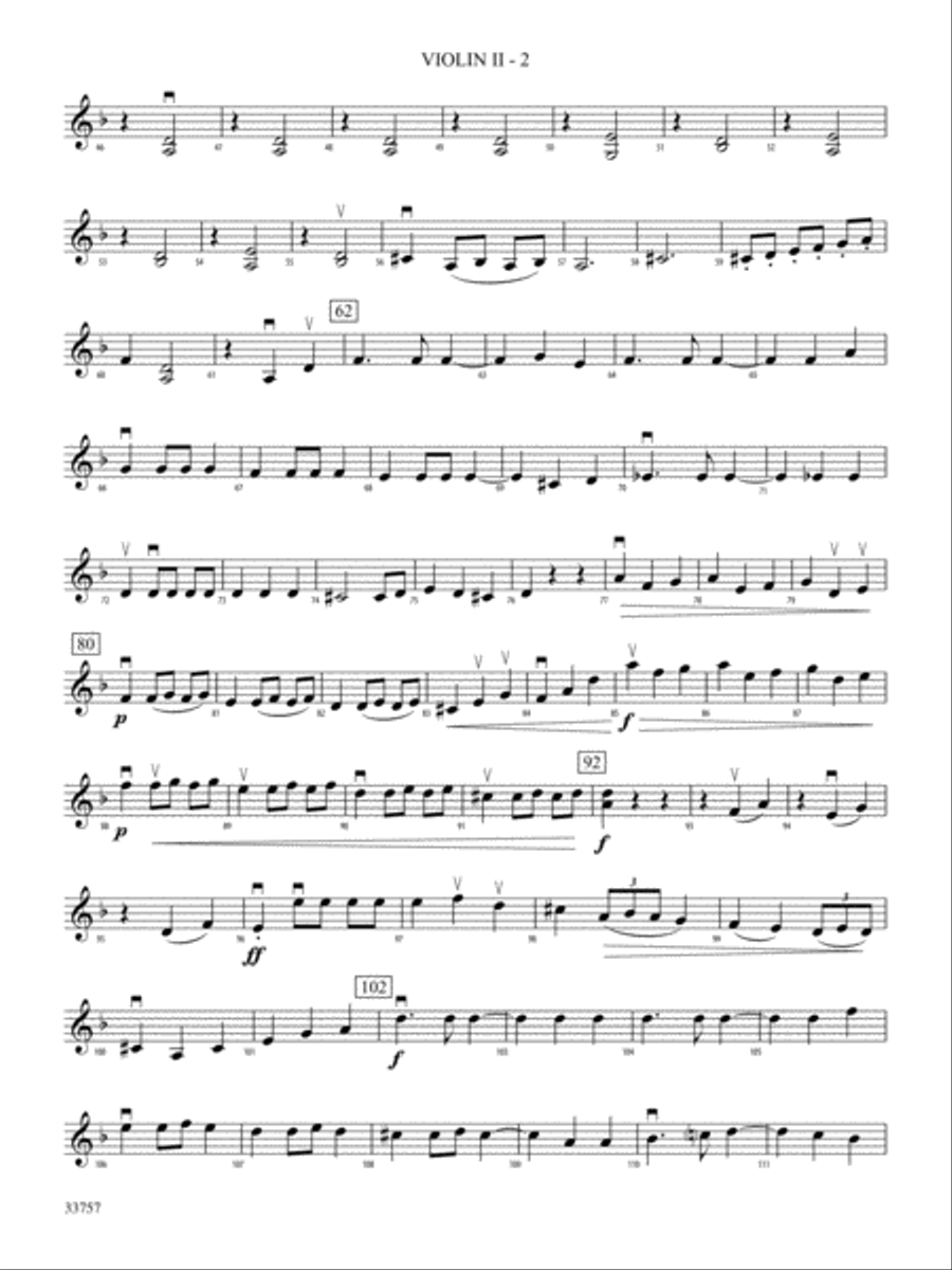 The Quest: 2nd Violin The Quest: 2nd Violin Full Orchestra scores gallery preview page 2