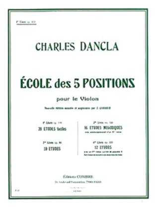 Book cover for Ecole des 5 positions - Volume 1 Op. 122 (20 etudes faciles)