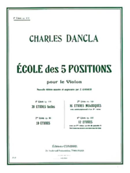Ecole des 5 positions - Volume 1 Op. 122 (20 etudes faciles)