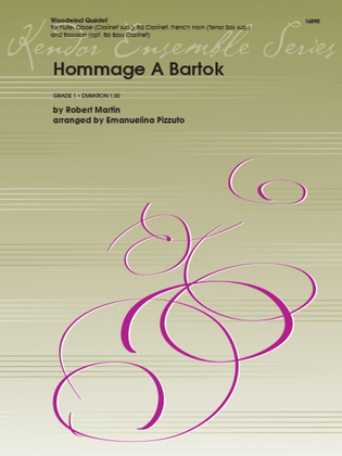 Book cover for Hommage A Bartok