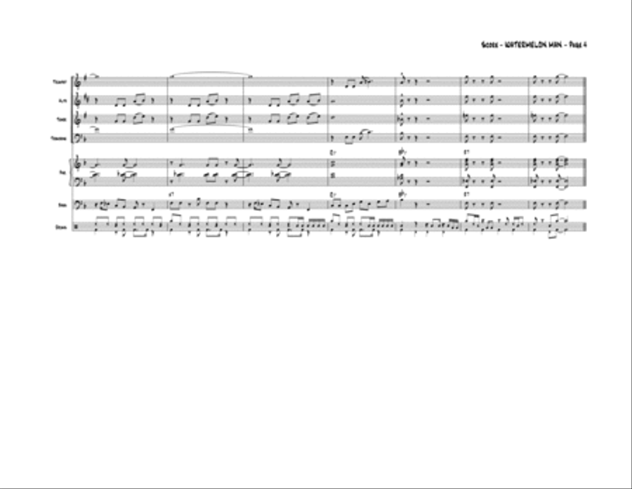 Watermelon Man Small Ensemble scores gallery preview page 4