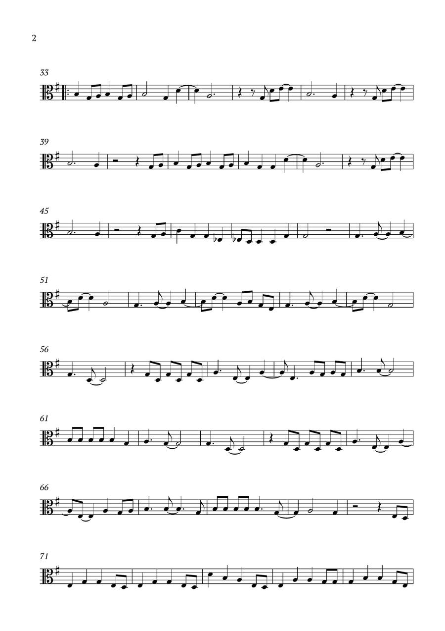 How Far I'll Go Viola Solo scores gallery preview page 2