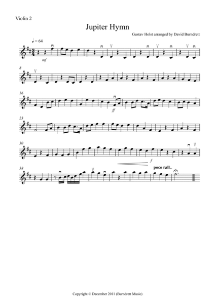 Jupiter Hymn for String Orchestra image number null