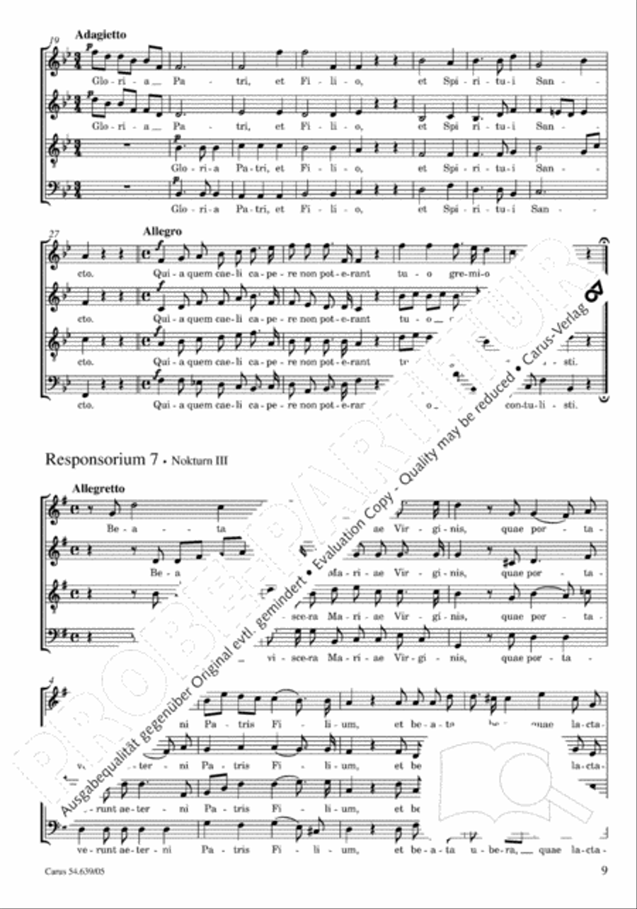 Weihnachtsresponsorien Choir scores gallery preview page 10