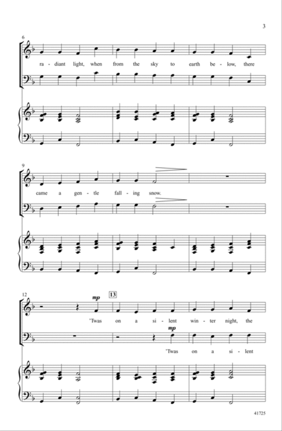 Winter Canon Winter Canon Choir scores gallery preview page 2