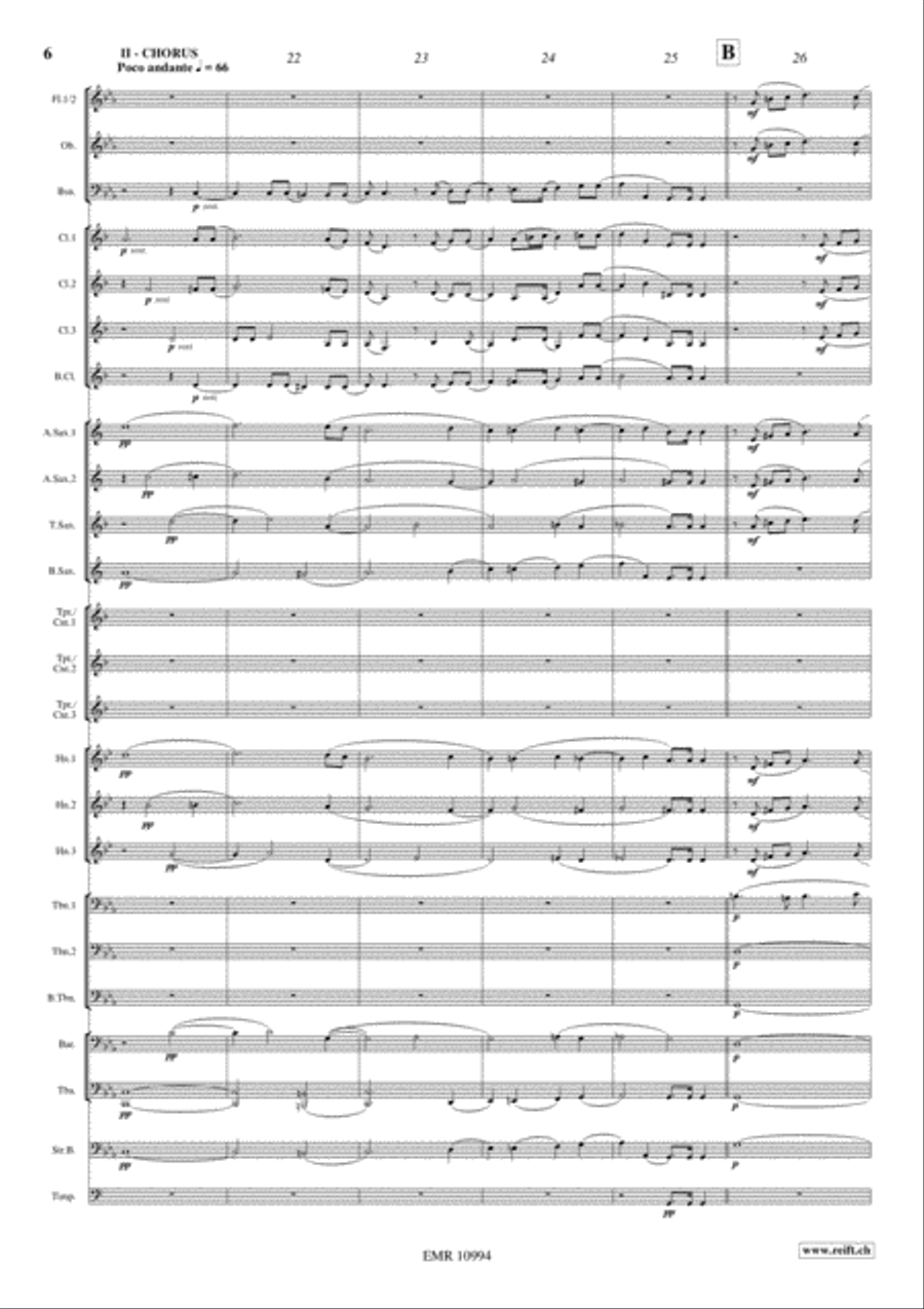 Funeral Music Of Queen Mary Concert Band scores gallery preview page 7