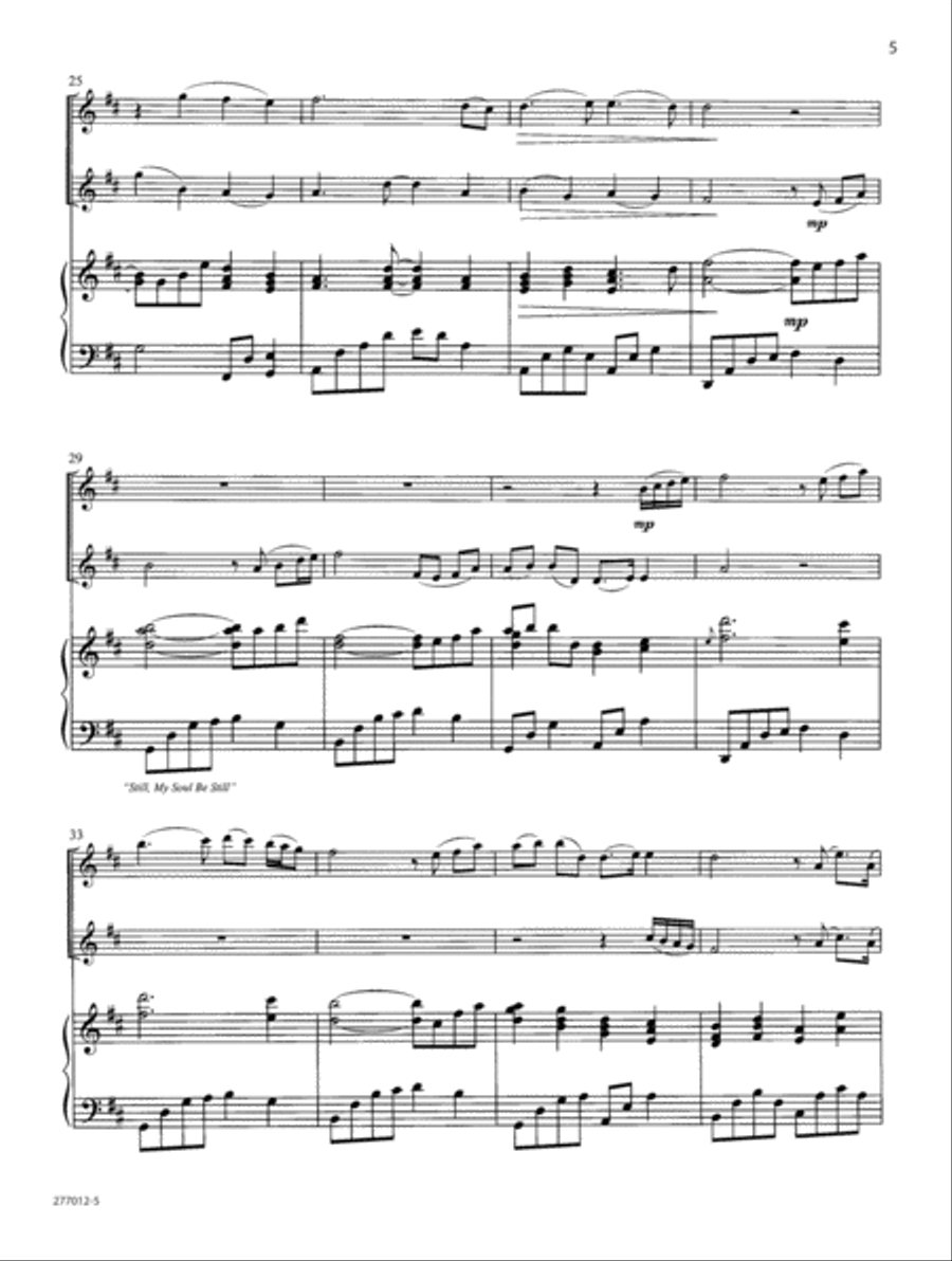 Be Still My Soul Flute Duet scores gallery preview page 4