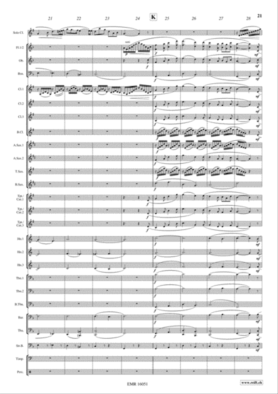 Japanese Folksongs Concert Band scores gallery preview page 14