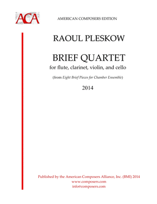 Book cover for [Pleskow] Brief Quartet