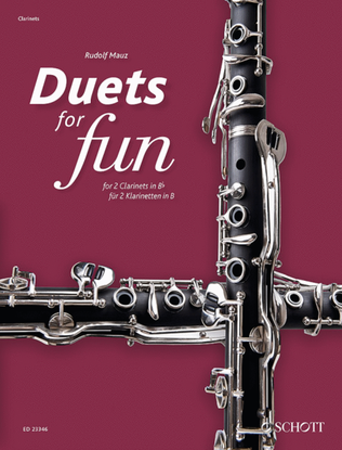 Book cover for Duets for fun: Clarinets
