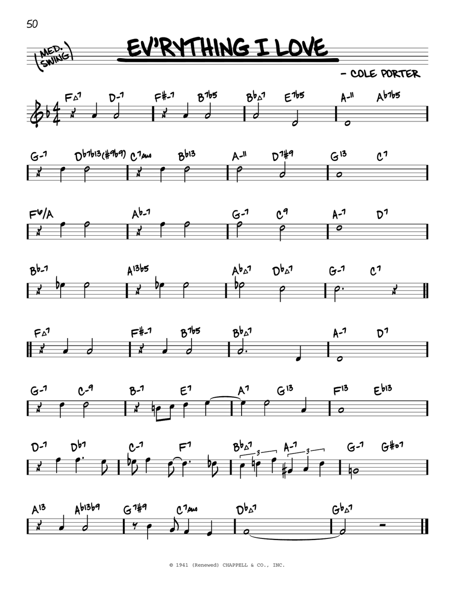 Ev'rything I Love (arr. David Hazeltine)