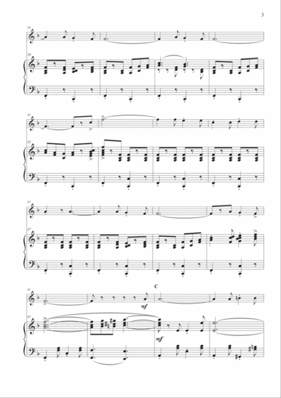 Funiculì Funiculà for Violin and Piano Violin Solo scores gallery preview page 3