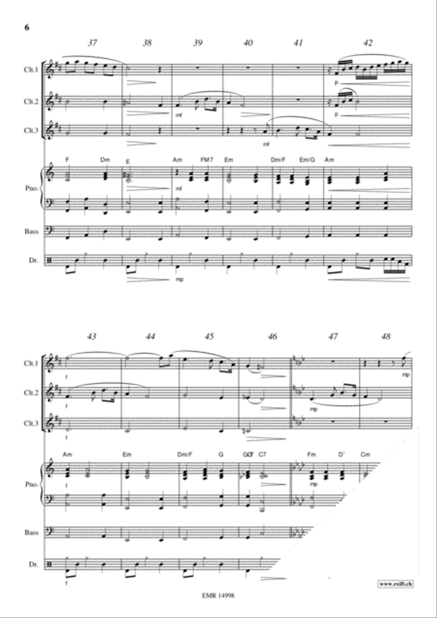 The Last Rose Of Summer Clarinet scores gallery preview page 6