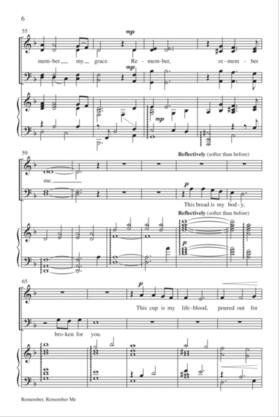 Remember, Remember Me 4-Part scores gallery preview page 7