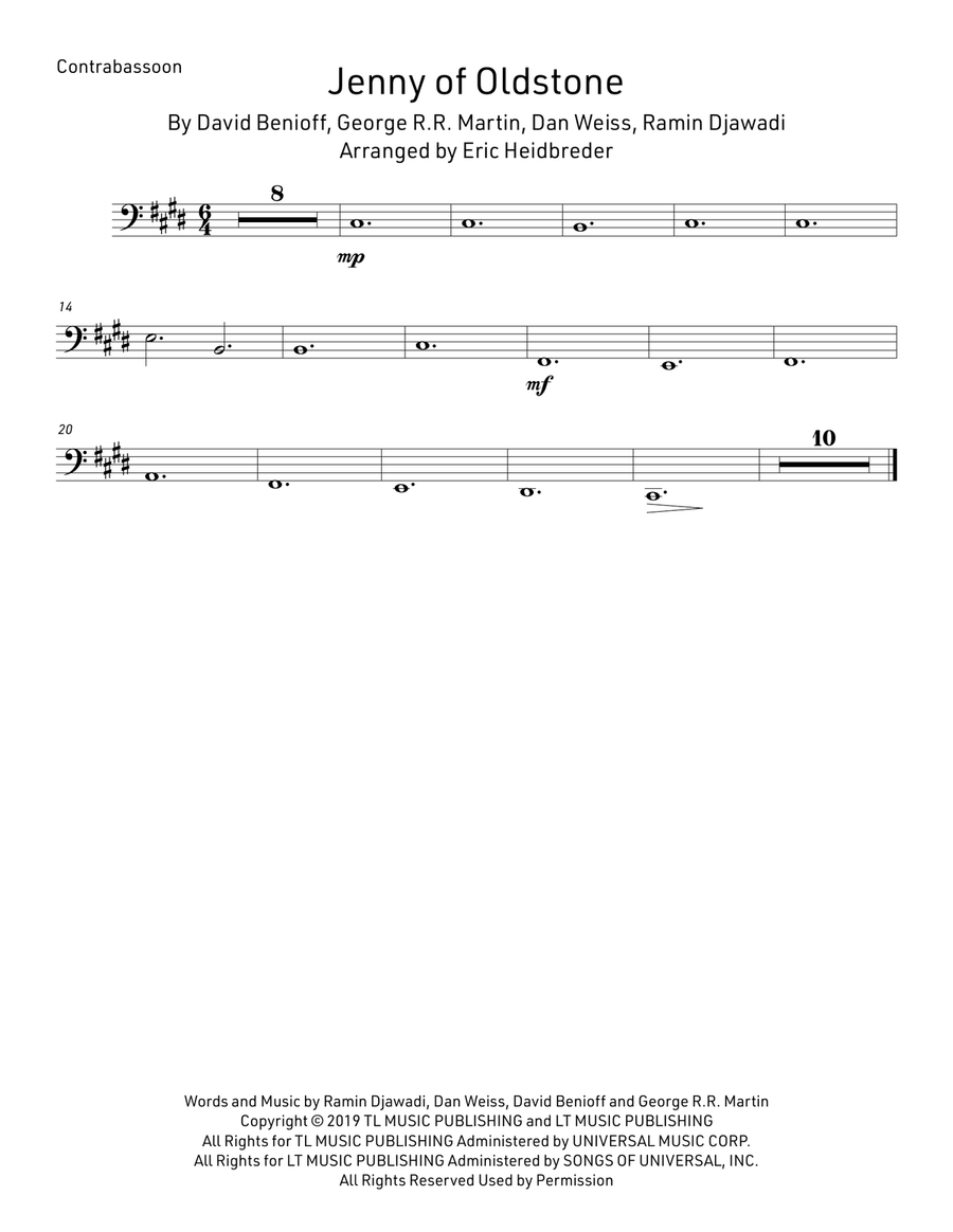 Jenny Of Oldstones Woodwind Quartet scores gallery preview page 5