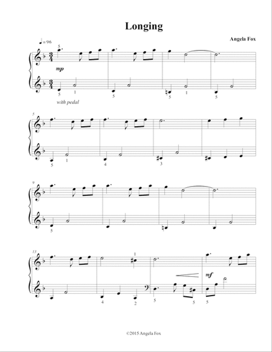 Longing Piano Method scores gallery preview page 2