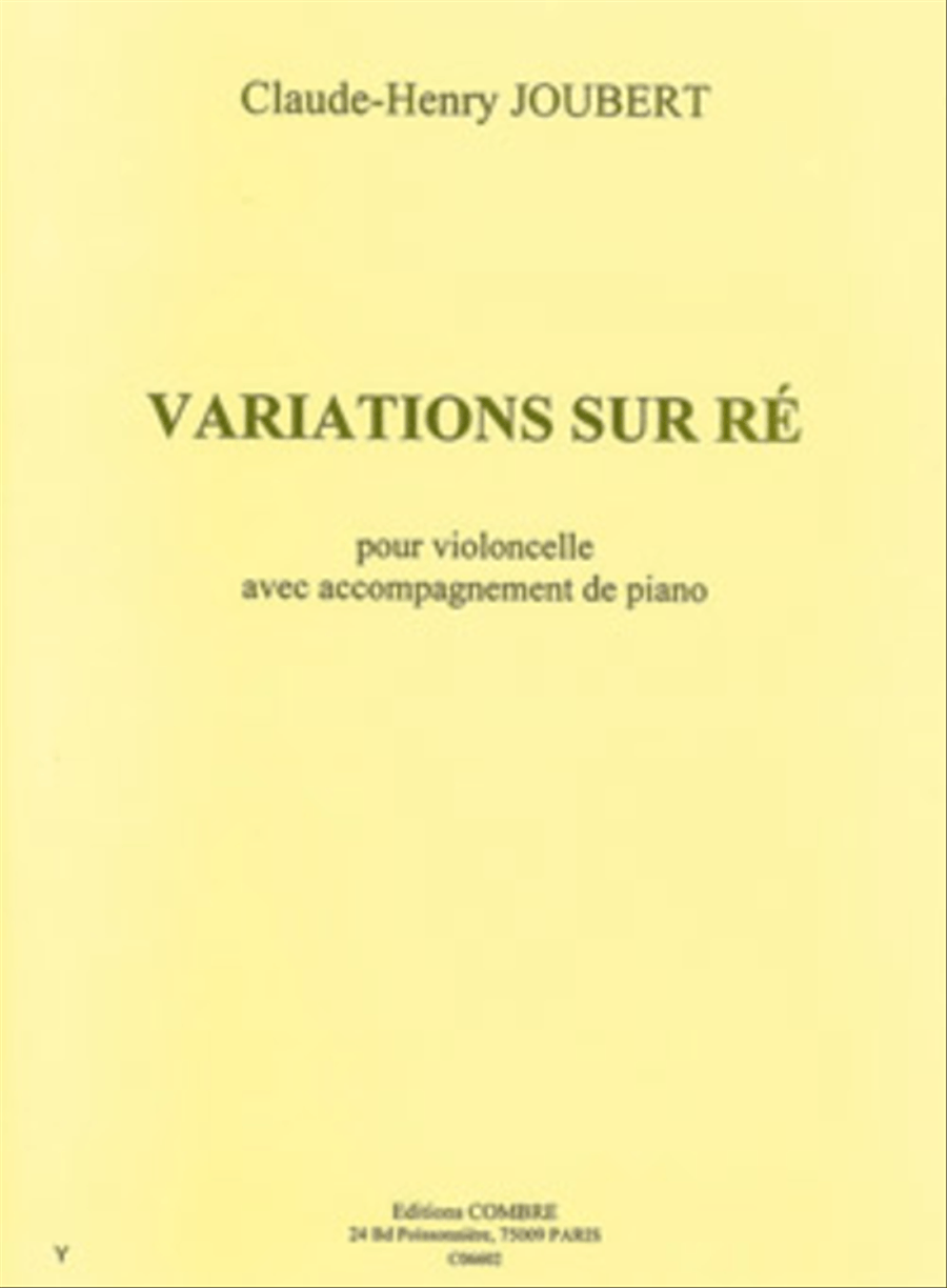 Variations sur re Piano Accompaniment scores gallery preview page 1
