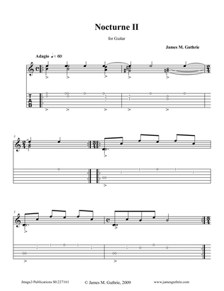 Guthrie: Nocturne for Solo Guitar No. 2