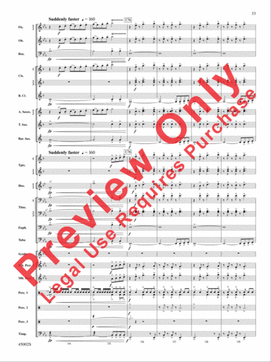 Winds of Change Concert Band scores gallery preview page 69