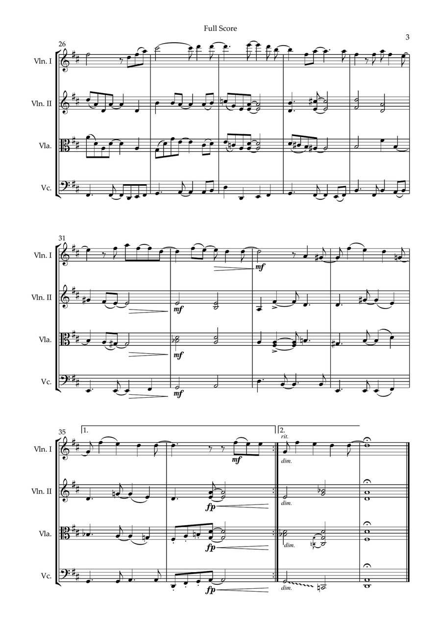Everything Everything String Quartet scores gallery preview page 3