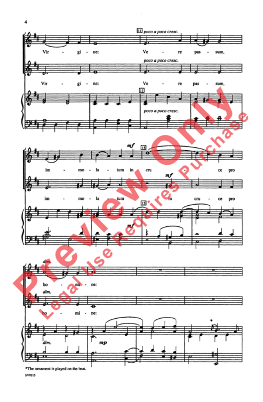 Ave Verum Corpus Ave Verum Corpus 2-Part scores gallery preview page 3