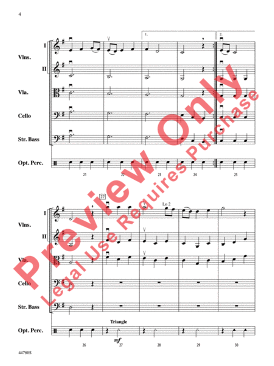 Medieval Dance String Orchestra scores gallery preview page 5