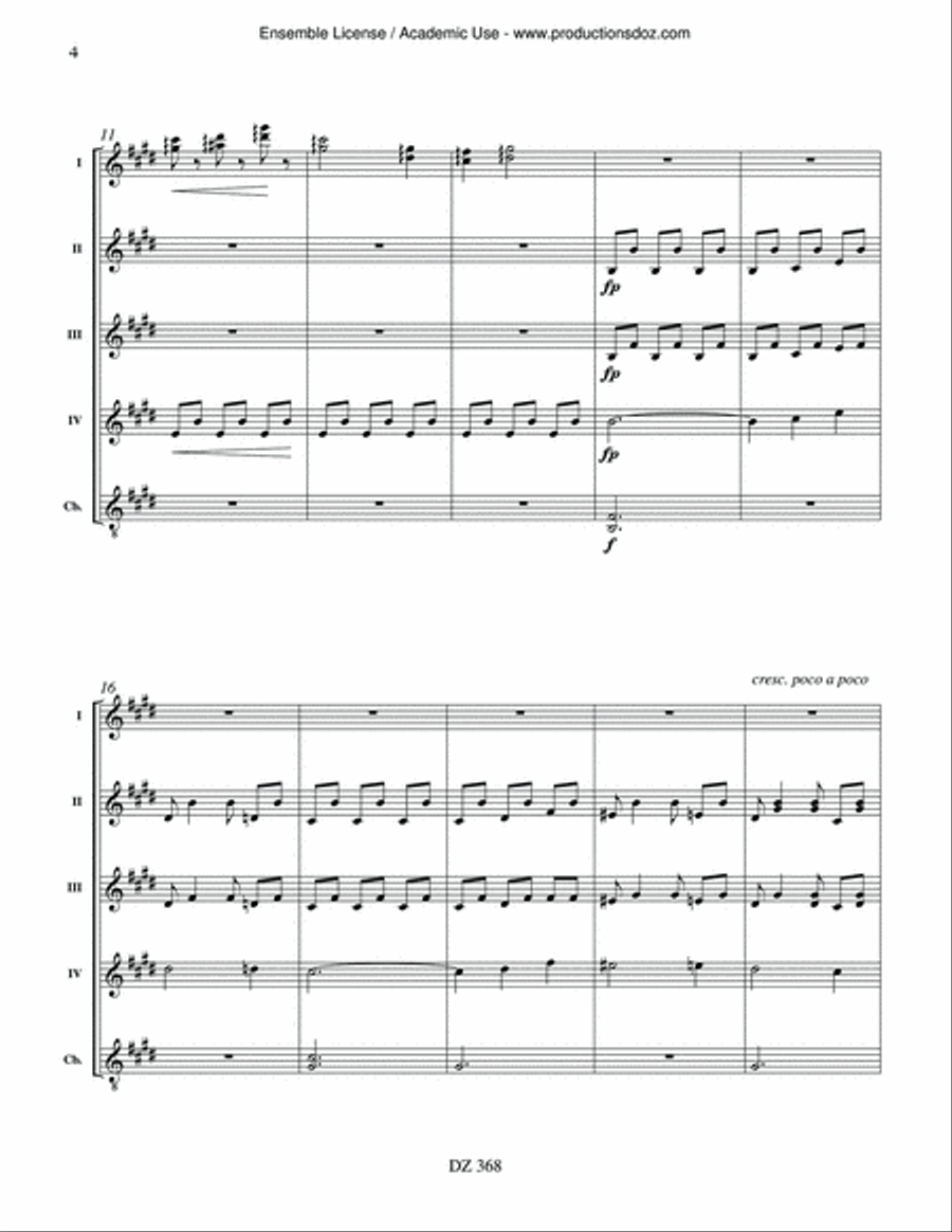Serenade of the Doll Guitar Ensemble scores gallery preview page 4