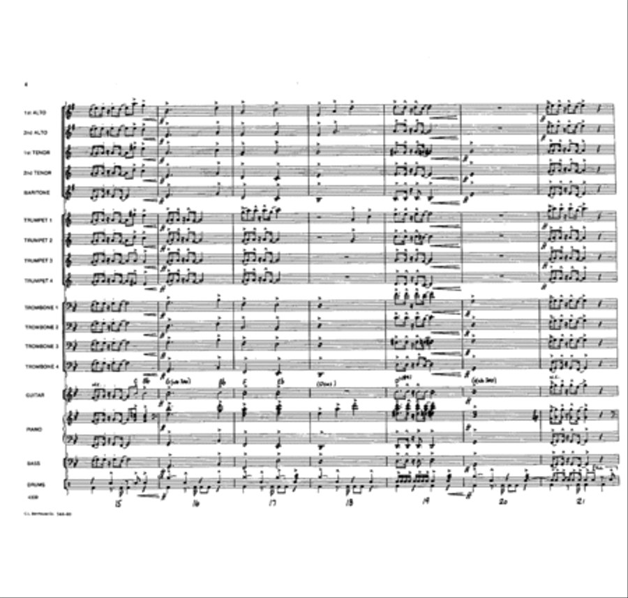 Aftershock Jazz Ensemble scores gallery preview page 4