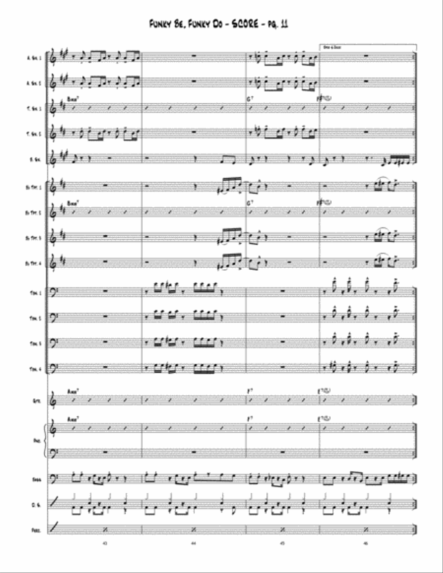 Funky Be, Funky Do Jazz Ensemble scores gallery preview page 12