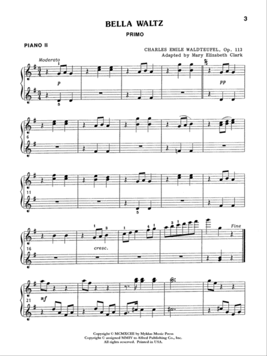 Bella Waltz Small Ensemble scores gallery preview page 5