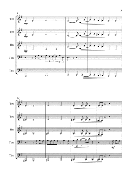 52nd Street by Billy Joel Brass Ensemble - Digital Sheet Music
